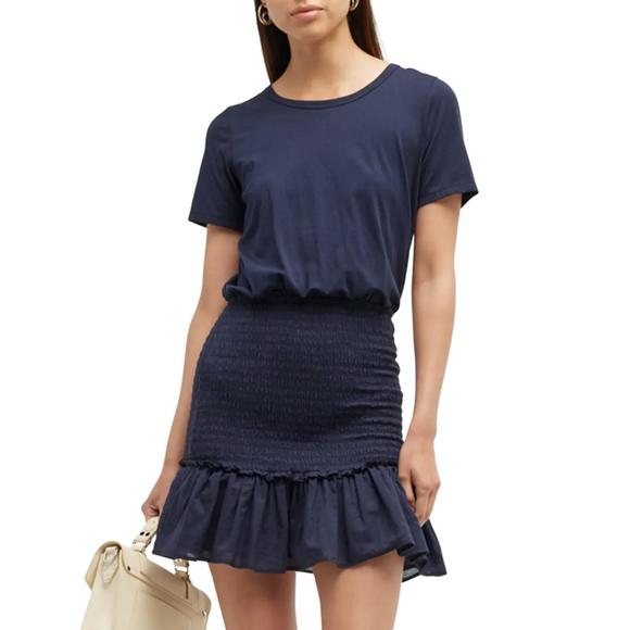 NEW VERONICA BEARD aberdeen t-shirt dress in navy - Picture 1 of 4